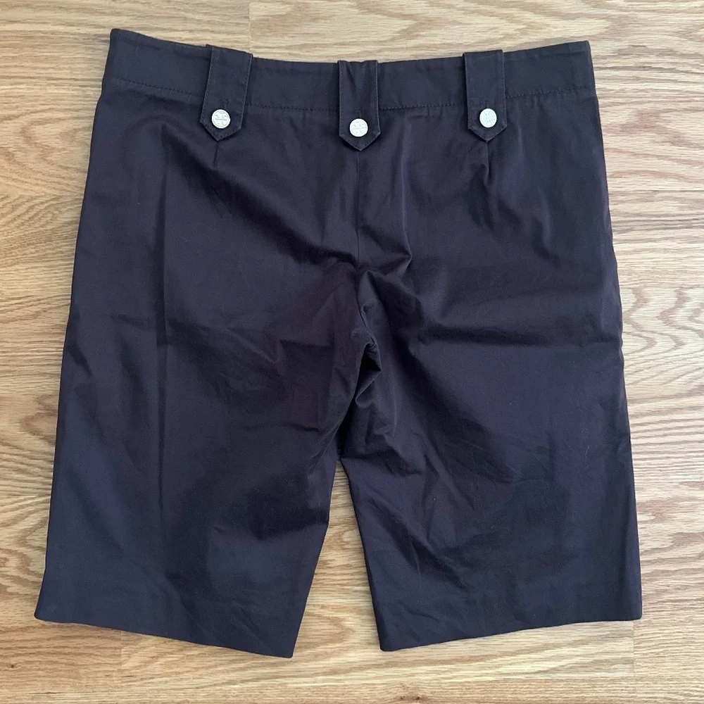 Tory Burch Brown Kinny Bermuda Shorts (6)